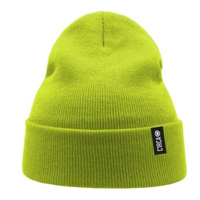 LABEL WIND BEANIE LIME